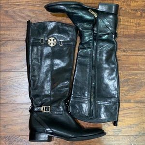 Tory Burch tall black boots